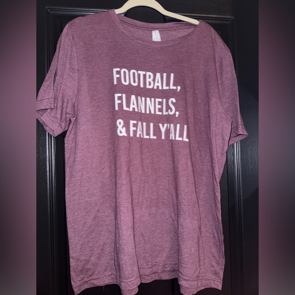 PINKLILY purple football graphic tee - XL
